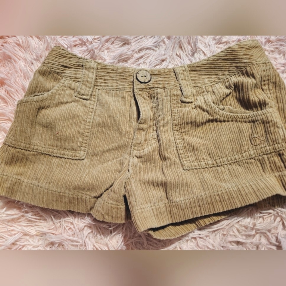 op corduroy shorts, size 7